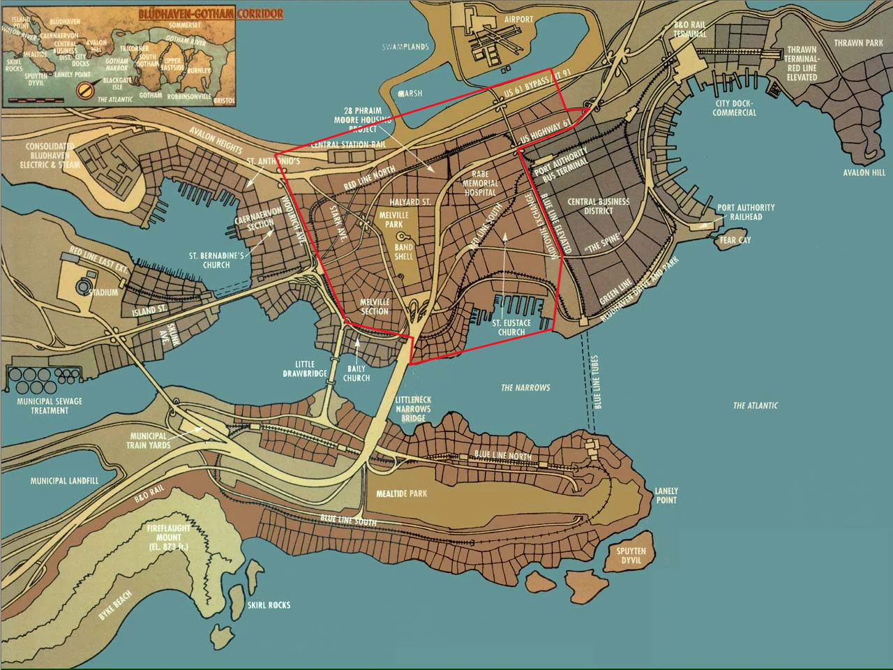 Bludhaven map Melville.jpg